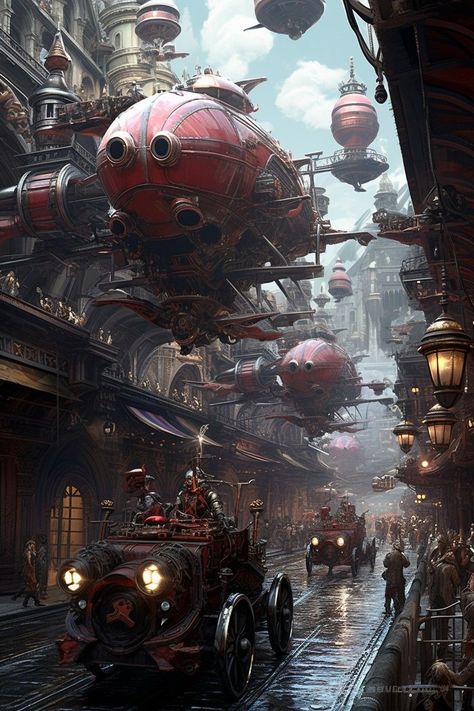 Japanese Mecha Art, Steampunk Island, Dieselpunk City, Steampunk Concept Art, Scifi Steampunk, Futuristic Steampunk, Steam Punk Art, Steampunk World, Steampunk City