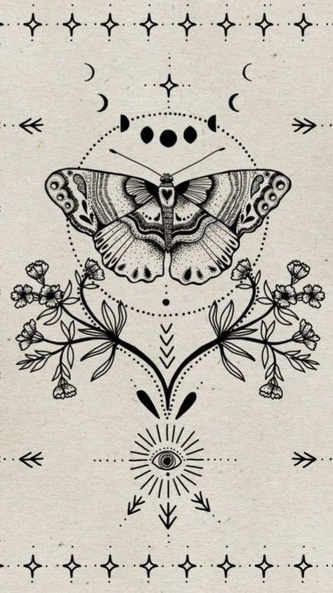 Wrist Tattoo Ideas, Moth Art, Moth Tattoo, Witchy Wallpaper, Ink Master, Wrist Tattoo, Phone Wallpaper Patterns, Tattoo Flash Art, Art Wallpaper Iphone