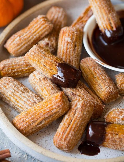 Churro Bites - Cooking Classy Pumpkin Churros, Amazing Thanksgiving Desserts, Baked Stuffed Apples, Easy Thanksgiving Dessert Recipes, Churro Bites, Salty Caramel, Churros Recipe, Thanksgiving Desserts Easy, Roasted Apples