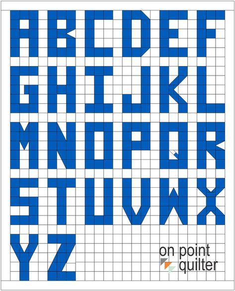 Patchwork Alphabet Letters, Letter Quilt Blocks, Music Quilt Patterns, Alphabet Quilt Blocks Free Pattern, Block Alphabet Letters, Scripture Quilt, Alphabet Quilt, Quilts Patchwork, Unique Cross Stitch