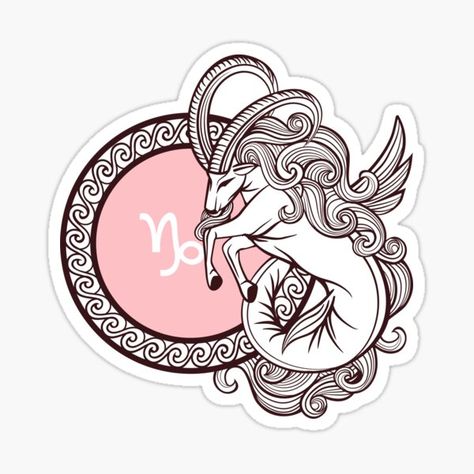 Aesthetic Capricorn Pink illustration • Millions of unique designs by independent artists. Find your thing. Aesthetic Capricorn, Taurus Logo, Aesthetic Zodiac, Capricorn Aesthetic, Aquarius Aesthetic, Capricorn Art, Pink Illustration, Aquarius Art, Taurus Bull