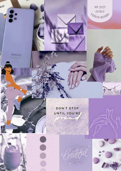 Lavender Vision Board, Purple Vision Board, Goals Vision Board, Purple Pics, Vision Board Pics, Vision Board Wallpaper, Health Pictures, Vision Board Goals, Vision Board Pictures