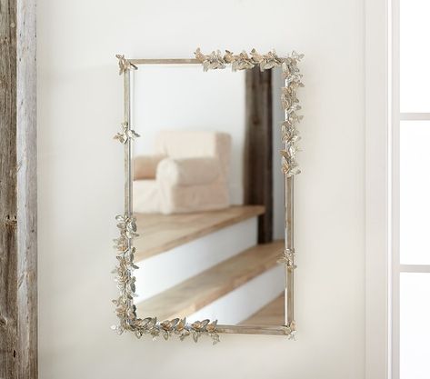 Monique Lhuillier Butterfly Rectangle Kids Mirror | Pottery Barn Kids Nursery Mirrors, Diy Mirror Design, Pottery Barn Nursery, Shop Pottery, Kids Mirror, Nursery Mirror, Mirror Pottery, Mirror Decor Ideas, Kids Mirrors