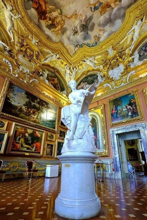 Italy Tourist, Pitti Palace, Royal Room, Italy Images, Palace Interior, Apartment Decor Inspiration, Tourist Places, Florence Italy, Historic Buildings