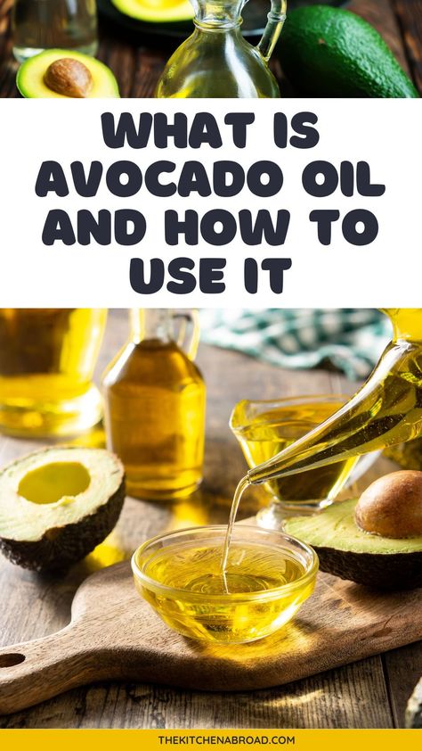 What is avocado oil? Dive into the world of avocado oil! Discover its myriad benefits for cooking, skin, hair, and overall health in my complete guide. Benefits Of Avocado Oil, Avocado Oil Benefits, Oil Substitute, Cold Pressed Oil, Macadamia Nut Oil, Peanut Oil, Oil Storage, Skin Hair, Overall Health