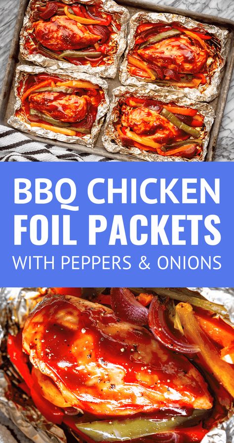 Tin Foil Meals, Bbq Chicken Breast Recipe, Tin Foil Dinners, Chicken Foil Packets, Foil Pack Dinners, Foil Packet Dinners, Bbq Chicken Breast, Foil Pack Meals, Foil Dinners