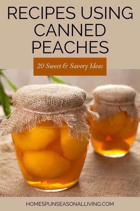 Canned Peach Salad Recipes, Cinnamon Peaches Canned, Spiced Peaches Recipe Using Canned Peaches, Peach Jam From Canned Peaches, What To Do With Peach Juice, Pickled Peaches Recipes, Recipes Using Canned Peaches, Canned Peach Recipes, Canned Peaches Recipes