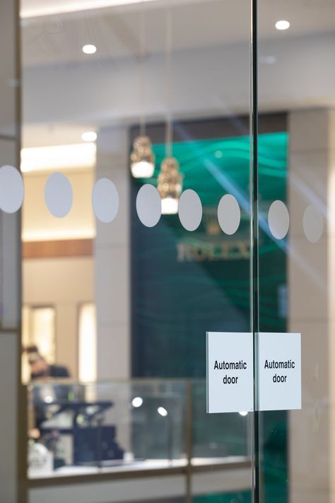 Assa Abloy SL500 T Automatic Sliding Door Transparent FAAC Entrance Solutions UK Automatic Sliding Doors, Door Signage, Automatic Door, Vinyl Graphics, Signage Design, Sliding Door, Front Desk, Sliding Doors, Sprinkles