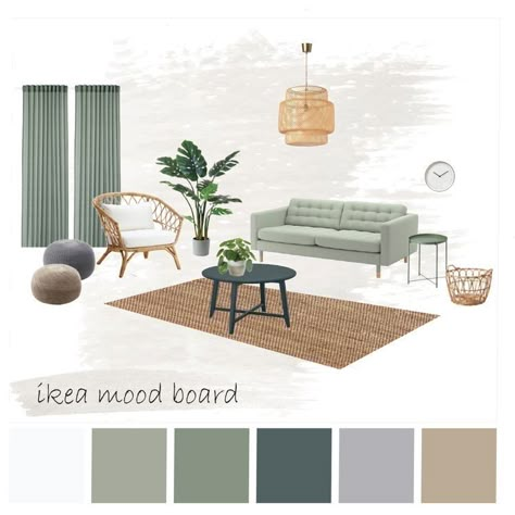 Ikea Mood Board, Cheap Couches, Mint Green Room, Green Room Design, Green Sofa Living, Sage Green Living Room, Boho Bedroom Wall Decor, Boho Bedroom Inspirations, Bedroom Inspirations Boho