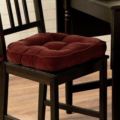 Greendale Home Fashions Hyatt Chair Cushion Color: Burgundy Indoor Chair Cushions, Outdoor Chair Pads, Dining Chair Pads, Dining Room Chair Cushions, Rocking Chair Cushions, Lounge Chair Cushions, Chaise Lounge Cushions, Outdoor Dining Chair Cushions, Chair Cushion Covers