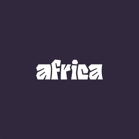 #africa #logo #logodesign #wordmark #typography #type #typeface #minimal Africa Logo Design Creative, Afro Graphic Design, African Typography, Africa Logo Design, African Branding, Afro Logo, Africa Logo, Wordmark Logo Typography, African Logo