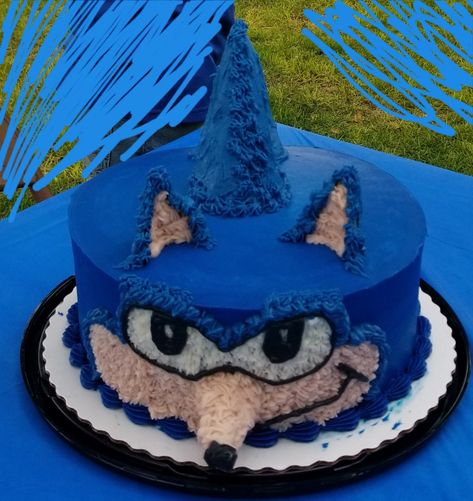 Sonic Cupcake Cake, Shadow The Hedgehog Cake, Sonic The Hedgehog Birthday Party Cake, Hedgehog Cake Ideas, Birthday Cake Sonic, Sonic Cake Ideas, Super Sonic Cake, Sonic The Hedgehog Birthday Cake, Sonic Cakes