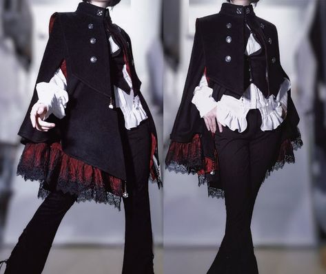 Ouji Fashion, Punk Style Outfits, Fashion Design Drawings, Fantasy Fashion, Harajuku Fashion, Lolita Dress, Gothic Lolita, Lolita Fashion, Gothic Fashion