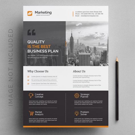 Modern corporate flyer template | Premium Vector #Freepik #vector #banner-brochure #pamphlet-background #poster-presentation #business-book One Page Flyer Design, Company Poster Design, One Pager Design, Nonprofit Design, Company Flyer, Event Brochure, Modern Magazine, Case Study Design, Magazine Layouts