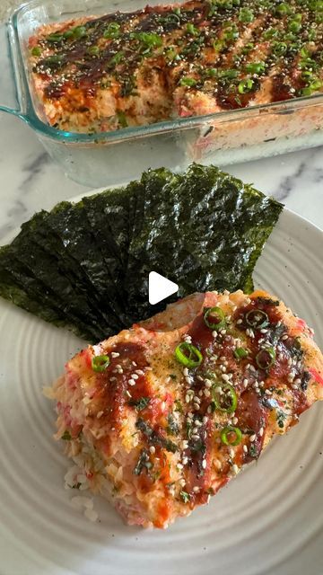 RoseAustinCooks on Instagram: "Took some time away from my kitchen during the summer break to really embrace each moment with my kiddos, but now that my kids are back in school it’s time to start cooking again and creating more content for you all 😊. First recipe is this quick and delicious Salmon Sushi Bake. So it’s basically a sushi bake BUT with salmon…cuz you know, PROTEIN🙌🏼. I also added some shredded kamaboko which worked out so well. My kids and hubby inhaled this!! Give it a try and let me know what you think ❤️

Type SALMON in the comment section and I’ll DM you the complete recipe video. 

#salmonsushibake #easyrecipes #onogrinds #sushibake #roseaustincooks #hawaiifoodie #seafood #seafoodrecipe #salmonrecipe #quickandeasyfood" Sushi With Salmon, Salmon Sushi Bake, Baked Sushi, Ono Kine Recipes, Sushi Bake, Salmon Sushi, Hawaiian Food, Recipe Video, Summer Break