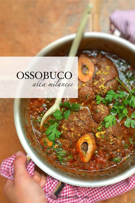 Osso Bucco Recipe, Beef Shank Recipe, Osso Buco Recipe, Milanese Recipe, Italian Beef Recipes, Veal Shank, Veal Recipes, Osso Bucco, Cooking With Beer