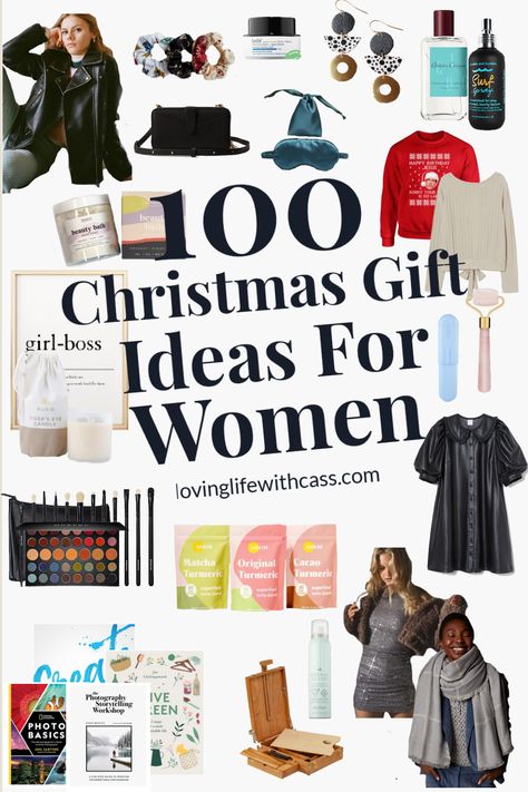 Need help finding the best Christmas gifts for all of the women in your life? Look no further! This gift guide has 100 different gift ideas for women. Have the best Christmas ever with the help of this Christmas inspiration. There is something for everyone on this list of Christmas gift ideas. #giftguides #christmasgiftideas #christmas #christmasgiftguidesforwomen 2023 Gift Ideas Women, Best Christmas Gifts For Women 2022, Must Have Christmas Gifts For Women, Gifts For Women Friends Christmas, Christmas Must Haves 2023, Womans Christmas Gifts, Christmas 2023 Trends Gifts, Gifts For $50, Gifts For Women Under 50 Dollars