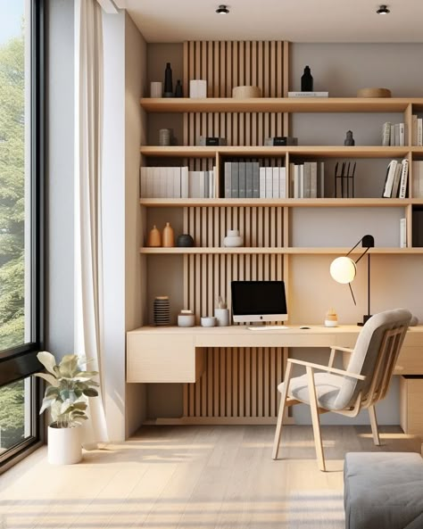 Modern Home Offices, Productive Work, Small Home Offices, Cozy Home Office, Office Guest Room, Home Study, Office Inspo, Small Home Office, Working Space