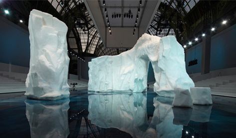 Chanel | Iceberg. Catwalk Design, Fashion Runway Show, New Media Art, Stage Set, Scenic Design, Display Design, Pop Up Store, Stage Design, Set Design