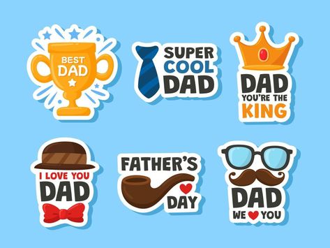 Fathers Day Sticker Set Fathers Day Stickers Free Printable, Fathers Day Toppers Printables, Fathers Day Stickers, Bon Voyage Cake, Happy Fathers Day Cake, Cake Stickers, Father's Day Stickers, Cake Sticker, Fathers Day Banner