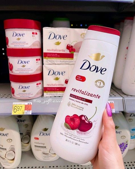 Cherry Body Wash, Dove Cherry, Body Wash Aesthetic, Wash Aesthetic, Dove Body Wash, Body Hygiene, Bath And Body Works Perfume, Shower Skin Care, Body Smells