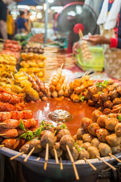 Bangkok Street Food Tours Thailand Aesthetic Street, Bangkok Thailand Food, Thailand Food Street, Thai Aesthetic, Thailand Street Food, Street Food Stall, Bangkok Street Food, Asian Cusine, Thailand Culture