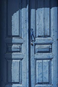 Fira Santorini, Instagram Branding Design, Everything Is Blue, Light Blue Aesthetic, Santorini Island, Dusky Blue, Picture Collage Wall, Aegean Sea, Blue Door