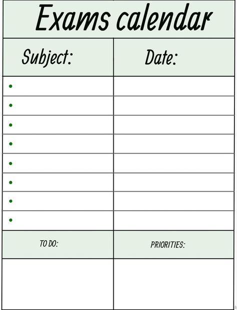 Follow for more ❤️ #bulletjournal #journal #journaling #agenda #calendar #university #study #studymotivation #studytips #uni #organization #session #sessione #esami #exam #disciplina #motivation #aestethetic #printable Study Time Table, Exam Planner, Exam Calendar, Journal Key, Tutoring Business, Bullet Journal Key, Study Planner Printable, Study Tips For Students, Time Table