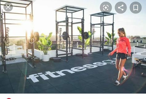 Street Activation, Rooftop Gym, Best Home Gym Setup, Roof Cafe, Fitness Center Design, Garden Gym, Boutique Gym, Dream Gym, Gym Design Interior