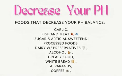 Ph Balance For Women, Greasy Food, Balance Ph, Ph Levels, Fish And Meat, Ph Balance, Feminine Hygiene, White Bread, Processed Food