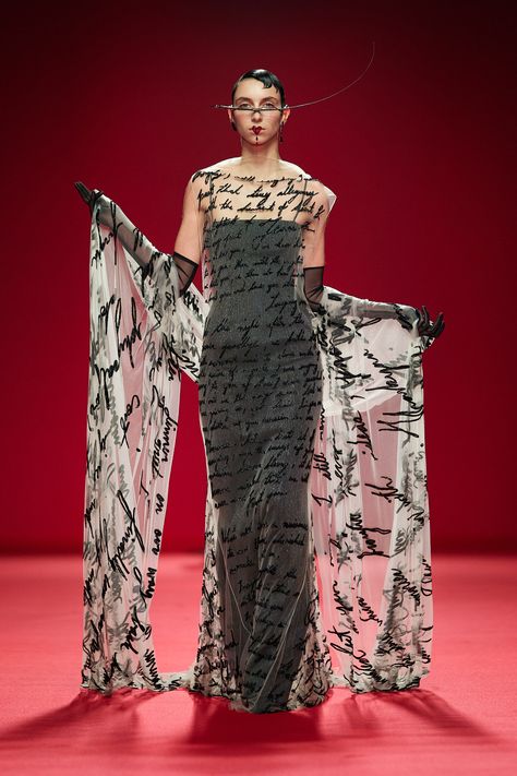 Robert Wun, High Fashion Runway, Black Evening Gown, Conceptual Fashion, Spring Couture, Embellished Gown, Couture Week, Spring 2024, Couture Collection