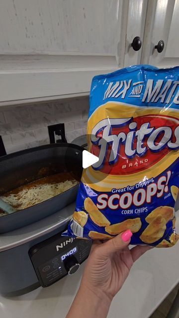 April Joy Swofford on Instagram: "Throw Together Crockpot Meal  #livingmybestlife #viral #food #comfortfood #foodie #recipe  #easyrecipe #cooking #kitchen  #quickrecipes #cookwithme #beef #crockpot #slowcooker  #cookout #yummy #mealprep #dinner #eating #cheese" Crockpot Meal Videos, Frito Dip, Crockpot Potluck Recipes, Crockpot Vegetables, Chili Frito, Crockpot Potluck, Can Soup Recipe, Crockpot Party Food, Mealprep Dinner