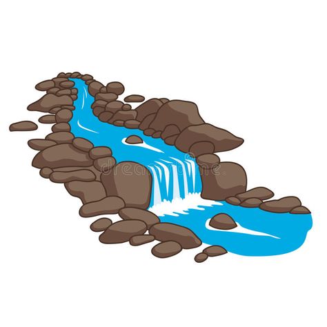 River flowing down stream across a stones. Blue river flowing down stream across , #ad, #stones, #Blue, #stream, #River, #flowing #ad River Drawing, River Flow, River Flowing, Blue River, Concept Art Drawing, Cartoon Background, Art Drawings For Kids, Cartoon Clip Art, Indian Art