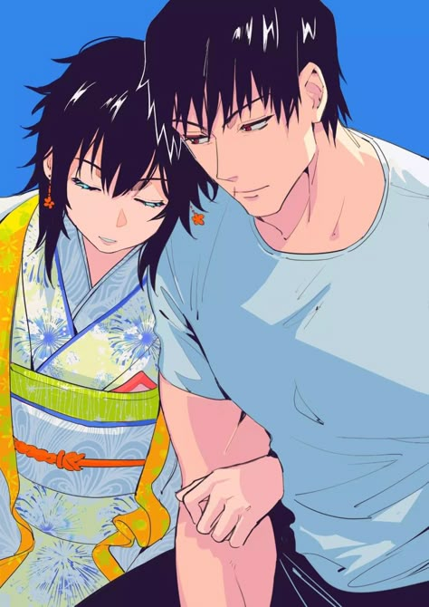 Fushiguro Toji, Anime Cosplay Makeup, Anime Siblings, Toji Fushiguro, Digital Art Illustration, Anime Couples Manga, Cool Anime Pictures, Bleach Anime, Girls Cartoon Art