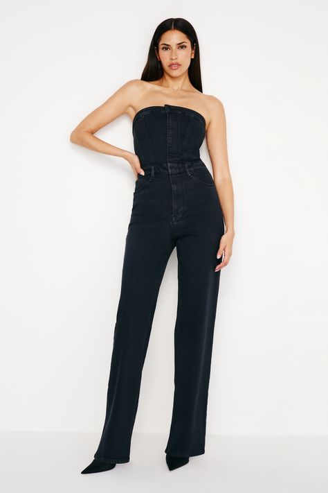 Best Petite Jeans, Tube Jumpsuit, Jumpsuit And Blazer, Pull On Jeans, Skirt Belt, Petite Jeans, Dress Pant, Good American, Cropped Denim