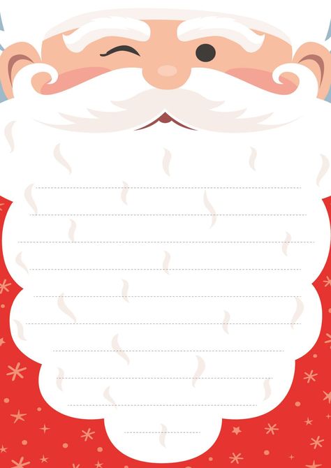 Letter Santa Claus, Santa Claus Letters For Kids, Carta A Santa Claus, Santa Claus Background, Letter To Santa, Christmas Arts And Crafts, Christmas Letter, Christmas Card Crafts, Printable Stationery