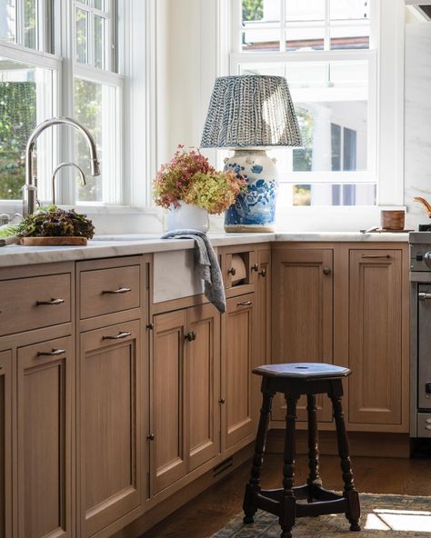 We haven’t really shared photos of our #projectbygonedays much and since we’ve had some sunny winter days here lately it’s reminded me of… | Instagram Studio Dearborn, Sarah Robertson, Warm Wood Tones, Sink Skirt, Sunny Winter, Cabinetry Hardware, Westchester Ny, Delft Tiles, Trends For 2024