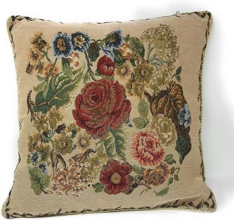 Amazon.com: Tache Home Fashion Morning Meadow Pillow Cover, 1 Piece : Everything Else Easy Pillows, Tapestry Cushion, Armchair Slipcover, Throw Pillow Inserts, Decorative Throw Pillow Covers, Cotton Throw Pillow, Square Pillow Cover, Tapestry Weaving, Tapestry Throw