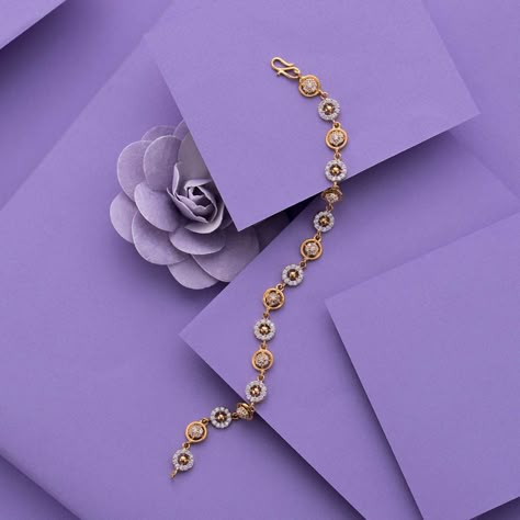 Buy 22K Gemstone Bracelet for Women At jewelegance.com Gold Bracelet Simple, Diamond Bracelet Design, Gold Jewelry Simple Necklace, Gold Necklace Indian Bridal Jewelry, Gold Jewelry Stores, Gold Wedding Jewelry, Wedding Jewellery Collection, Jewelry Bracelets Gold, Gold Bride Jewelry