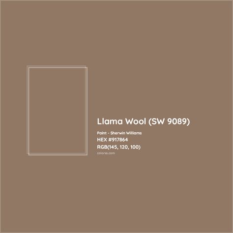 Sherwin Williams Llama Wool (SW 9089) Paint color codes, similar paints and colors Llama Wool Sherwin Williams, Pantone Tcx, Analogous Color Scheme, Paint Color Codes, Rgb Color Codes, Hexadecimal Color, Choosing Paint Colours, Rgb Color Wheel, Monochromatic Color Palette