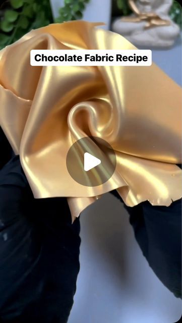 Dayeeta Pal | Hyper-realistic Cake Artist | Illusion Cakes on Instagram: "Making edible gold fabric is soo satisfying !! So smooth that it glides silkily like satin😍😍 The best part is it tastes like white chocolate gummy.   All you need   30g gelatine powder 60g water 60g white chocolate 1 tsp gelatine   Add the water in the gelatine powder and let it rest for 10 mins to bloom.  Now microwave till gelatine dissolves.  Melt white chocolate and add it to the gelatine mixture.  Ad 1 tsp glycerine and mix well.  If necessary warm it for a few seconds to make sure its a liquid consistency.  Now spread on acetate sheet with a spatula  Wishing a 5- 10 minutes, you’ll notice it has set and feels like a stretchable fabric.  Brush with dry metallic lustre dust of your choice dust.   Follow for mor Illusion Cakes, Metallic Cake, Realistic Cakes, Icing Techniques, White Instagram, Gold Chocolate, Cake Artist, Luster Dust, Melting White Chocolate