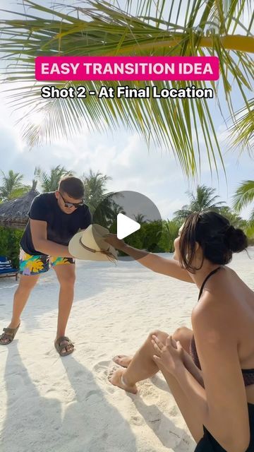 Mihir & Richi | Travel Couple on Instagram: "Easy Transition Reel Idea for your Next Trip 😍😍 . . . . (Transition, Transition Reel, Tutorial, Couple Reel, Couple Video, Travel Reels, Travel, Skills, Vacation)" Beach Photo Ideas Couples, Beach Transitions, Trip Transition, Couple Reel, Reel Tutorial, Travel Reels, Inspi Photo, Video Travel, Photography Tips Iphone