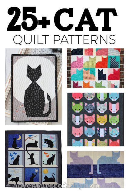 Themed Quilts, Cat Quilt Block, Cat Quilts, Cat Quilt Patterns, Sunflower Quilts, Log Cabin Quilt Pattern, Quick Quilt, Dog Quilts, Quilt Square Patterns