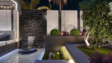 Villa Landscape, Terrace Garden Design, Terrace Design, Terrace Garden, Private Villas, Architecture Interior Design, Autodesk 3ds Max, Adobe Indesign, Architecture Interior