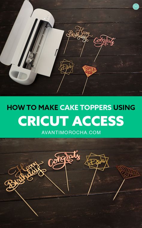 Diy Cricut Joy Wedding Projects, Make Cake Topper With Cricut, Cricuit Ideas Cake Toppers, Diy Cake Topper Birthday How To Make, Silhouette Cricut Projects, Cricut Wedding Cake Topper Diy, Cricut Project Wedding, How To Make Cake Toppers Diy, Cardstock Projects For Cricut