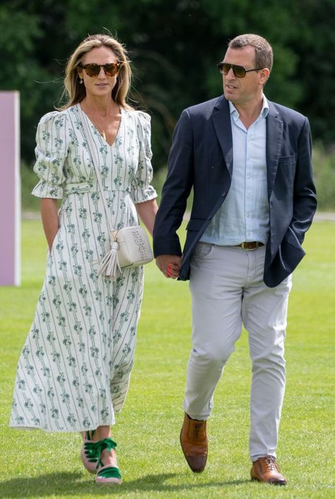 Autumn Phillips, Blue Flower Dress, Peter Phillips, Polo Match, Royal Family News, Lady Louise Windsor, New Girlfriend, Royal Princess, Royal Ascot