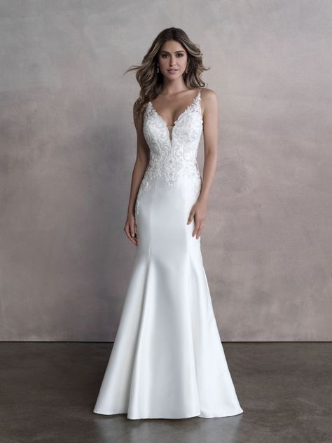 Allure Wedding Dress, Allure Wedding Dresses, Wedding Dress Prices, Crystal Wedding Dress, Elegant Bridal Gown, Plum Dress, Dresses By Color, Kleinfeld Bridal, Bridal Gowns Mermaid