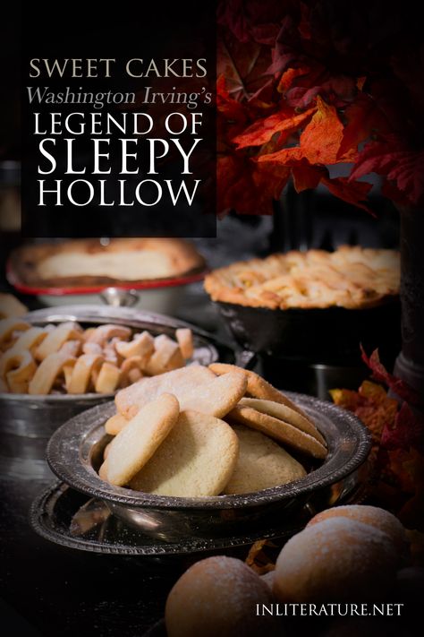 Sweet Cakes | Sleepy Hollow | In Literature Recipes From Movies And Books, Nerdy Desserts, Literary Recipes, Movie Foods, Colonial Recipes, Fictional Food, Decorative Food, Book Food, Hp Sauce