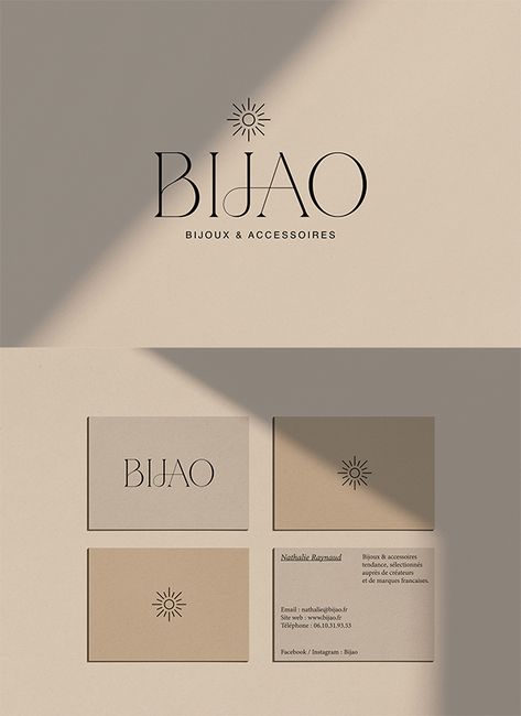 Designed by Solène Hermann for BIJAO, a French family jewelry brand based in Toulouse. #logo #logotype #logodesign #brandinspiration #branddesign #typography #graphicdesign #typeface Typeface Logo Design Branding, Expensive Logo Design, Jewelry Logo Branding, French Logo Design, & Logo, Jewelry Logo Design Ideas, Jewelry Branding Design, Premium Typography, Jewelry Brand Design