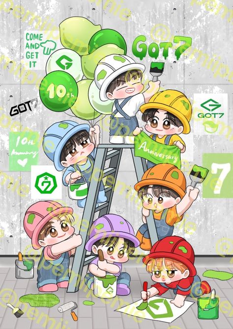 Got7 Drawing, Got7 Fanart, Jayb Got7, Baji Keisuke, Bunny Drawing, Got 7, Wallpaper Iphone Cute, G H, Got7